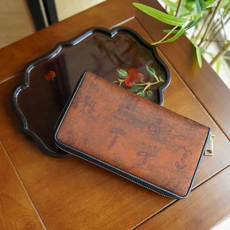 Xiangyunsha Silk Cloud Brocade Heritage Clutch Wallet - Image 2