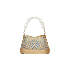 Shu Embroiderey Pearl Beaded Bucket Bag