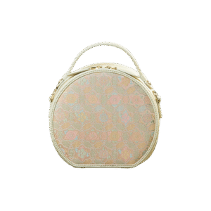 Song Brocade Silk Vintage Round Bag