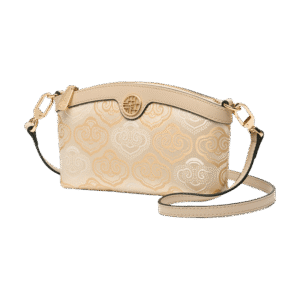 Embroidery Leather Clutch Bag Auspicious Clouds