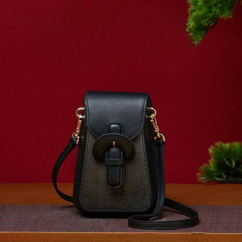 Woven Brocade Vintage Shoulder Phone Bag - 画像 (2)